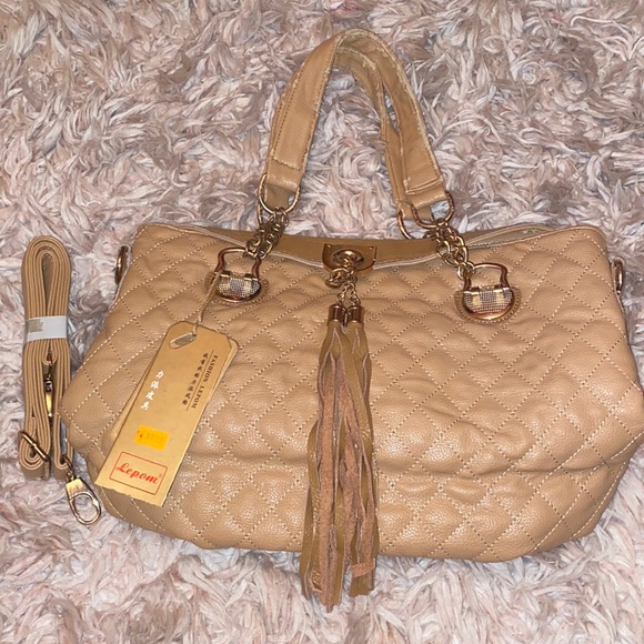 Fashion Lepom Handbags - Fashion Lepom Tan Purse